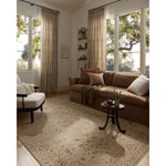 Featuring Haywood Natural Rug by Loloi at Amethyst Home. The Haywood Collection is an easy-to-clean, earth-toned area rug with a subtly distressed traditional design. Haywood is power-loomed of polyester in Turkey, a durable area rug for a living room, bedroom, dining room, or other high-traffic spaces.  Power Loomed  HYD-02 Loloi Ii x Loloi Natural. Amethyst Home provides interior design, new home construction design consulting, vintage area rugs, and lighting in the Charlotte metro area.