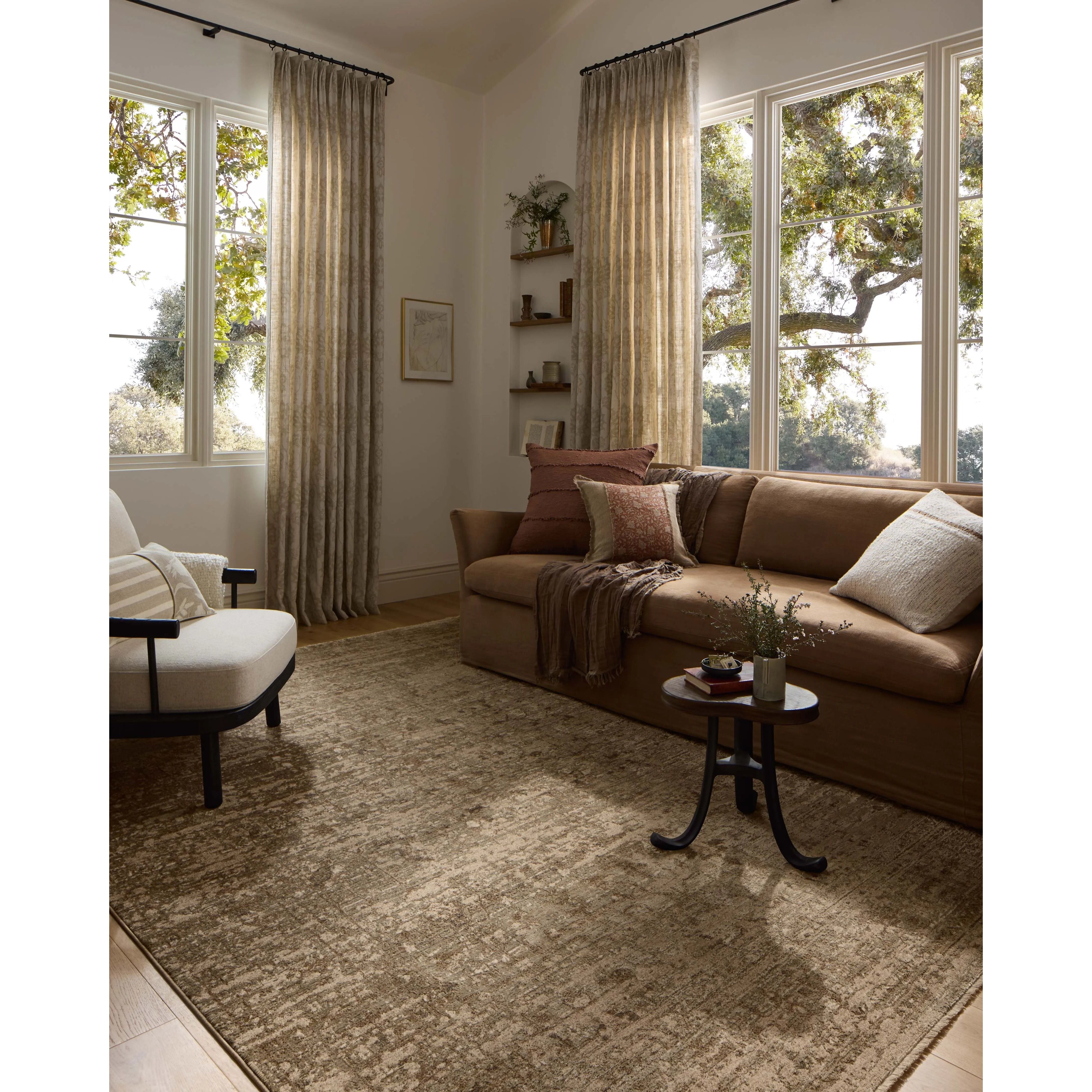 Featuring Haywood Sand Rug by Loloi at Amethyst Home. The Haywood Collection is an easy-to-clean, earth-toned area rug with a subtly distressed traditional design. Haywood is power-loomed of polyester in Turkey, a durable area rug for a living room, bedroom, dining room, or other high-traffic spaces.  Power Loomed  HYD-01 Loloi Ii x Loloi Sand. Amethyst Home provides interior design, new home construction design consulting, vintage area rugs, and lighting in the Monterey metro area.