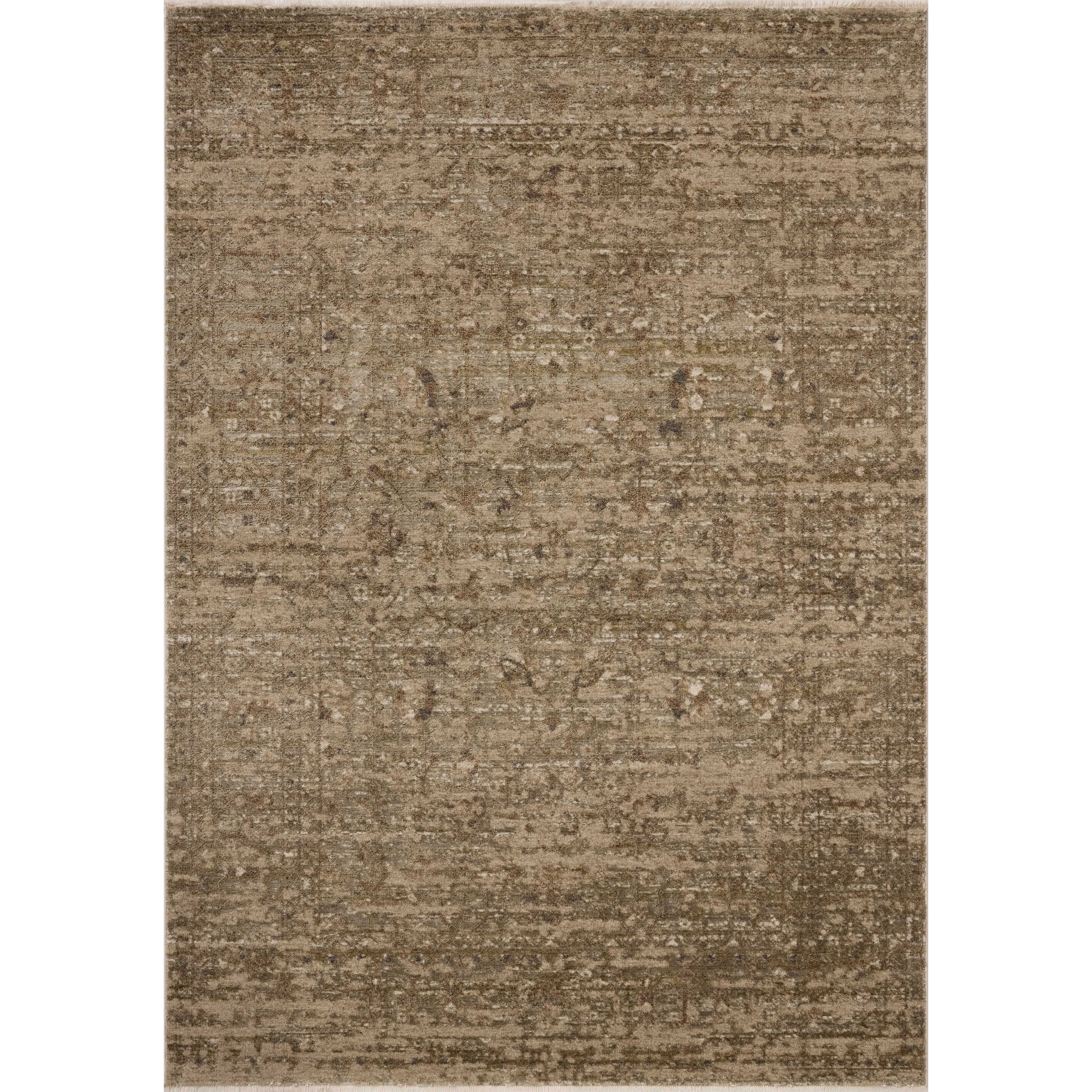 The Haywood Collection is an easy-to-clean, earth-toned area rug with a subtly distressed traditional design. Haywood is power-loomed of polyester in Turkey, a durable area rug for a living room, bedroom, dining room, or other high-traffic spaces. Amethyst Home provides interior design, new home construction design consulting, vintage area rugs, and lighting in the Nashville metro area.