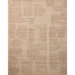 The Maren Collection is a unique handmade area rug made with a new technique that creates a dotted texture, almost like fine embroidery, but with a substantial hand-loomed feel. The pile reveals modern geometric patterns with organic shapes and natural softness, available in light, easygoing neutrals. Amethyst Home provides interior design, new home construction design consulting, vintage area rugs, and lighting in the Monterey metro area.