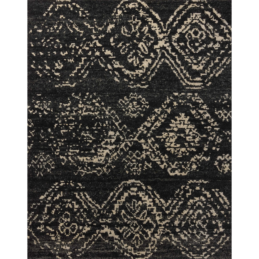 Meryl Black / Ivory Hand-Knotted Rug