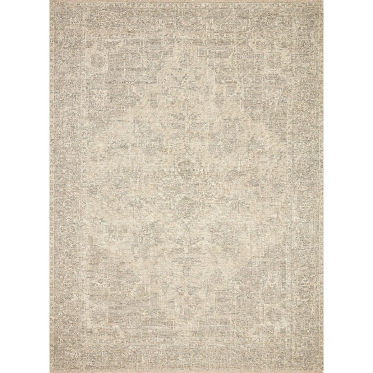 Priya Ivory / Grey Rug