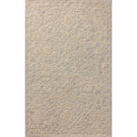 Featuring Prudence Mist / Ivory Rug by Loloi at Amethyst Home. The Prudence Collection is a hand-tufted area rug made of soft, space-dyed wool and cotton, which lends a subtle gradation of color throughout the floral design. The rugs background is low-looped, while the pattern is made with a chunky, higher loop to create even more depth in this sophisticated. Amethyst Home provides interior design, new home construction design consulting, vintage area rugs, and lighting in the Monterey metro area.