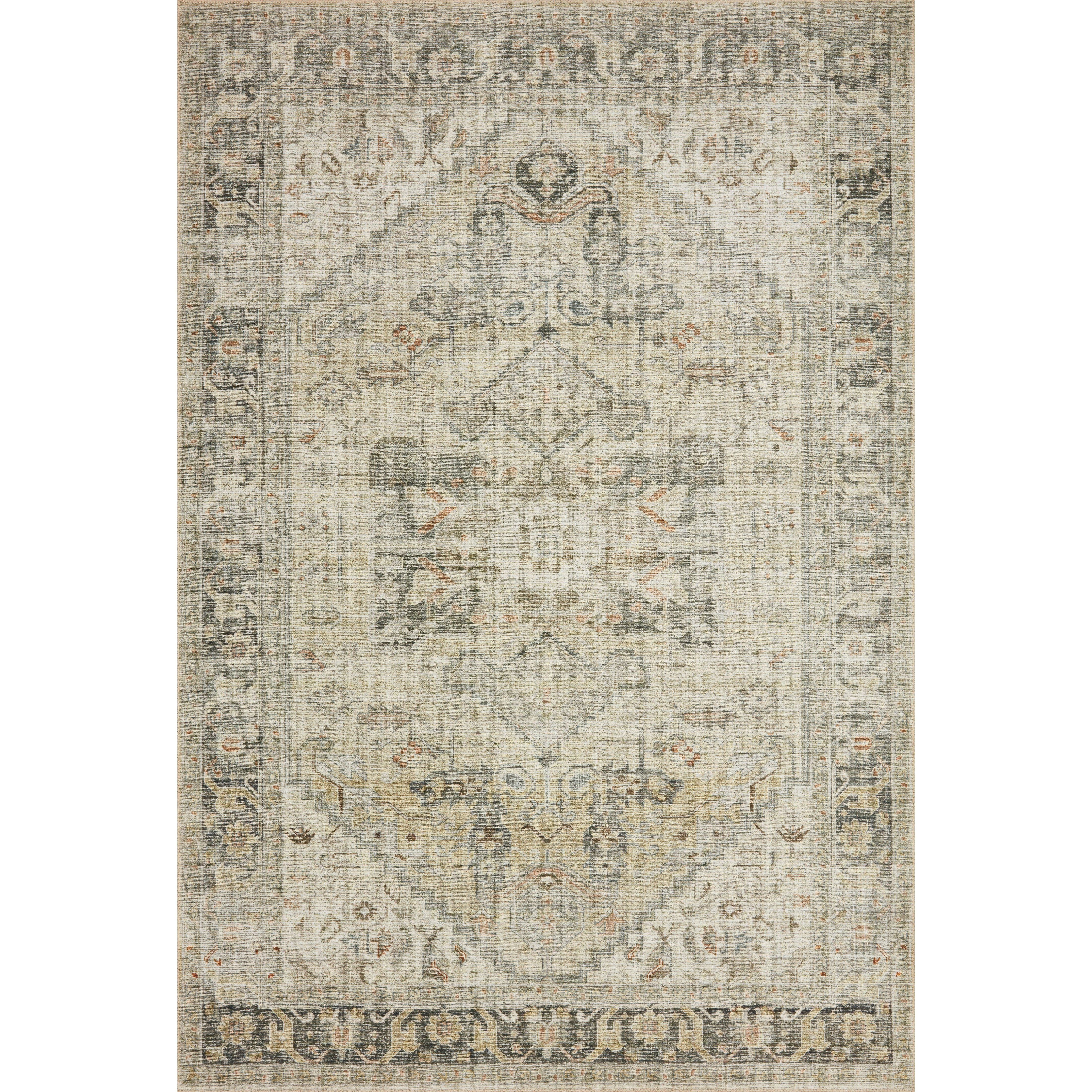 The Skye Natural / Sand rug is timeless and classic with a beautiful, old-world design in a variety of color choices. Power-loomed of 100% polyester, these printed designs provide the textured effect of high-end rugs at an affordable price.