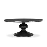 Magnolia Dining Table 76" - Glossy Black Concrete