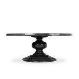 Magnolia Dining Table 76" - Glossy Black Concrete