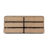 Maia 6 Drawer Dresser - Dusty Brown Cane | shipping 12/25/2026