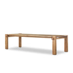 Featuring Marcia Natural Reclaimed French Oak Dining Table 120" by Four Hands at Amethyst Home. Designed by Thomas Bina and Ronald Sasson, a design partnership blending both modern minimalist and Brazilian influences. Crafted from natural reclaimed French oak with overstated joint details. Rounded edges bring a soft, playful feel to this grand-scale piece. Seats 12.Overall Dimensi. Amethyst Home provides interior design, new construction, custom furniture, and area rugs in the Charlotte metro area