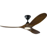 Matte Black with Dark Walnut Blades and Light Kit
