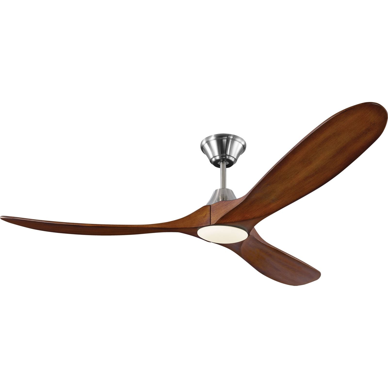 with Koa Blades and Light Kit Brushed Steel