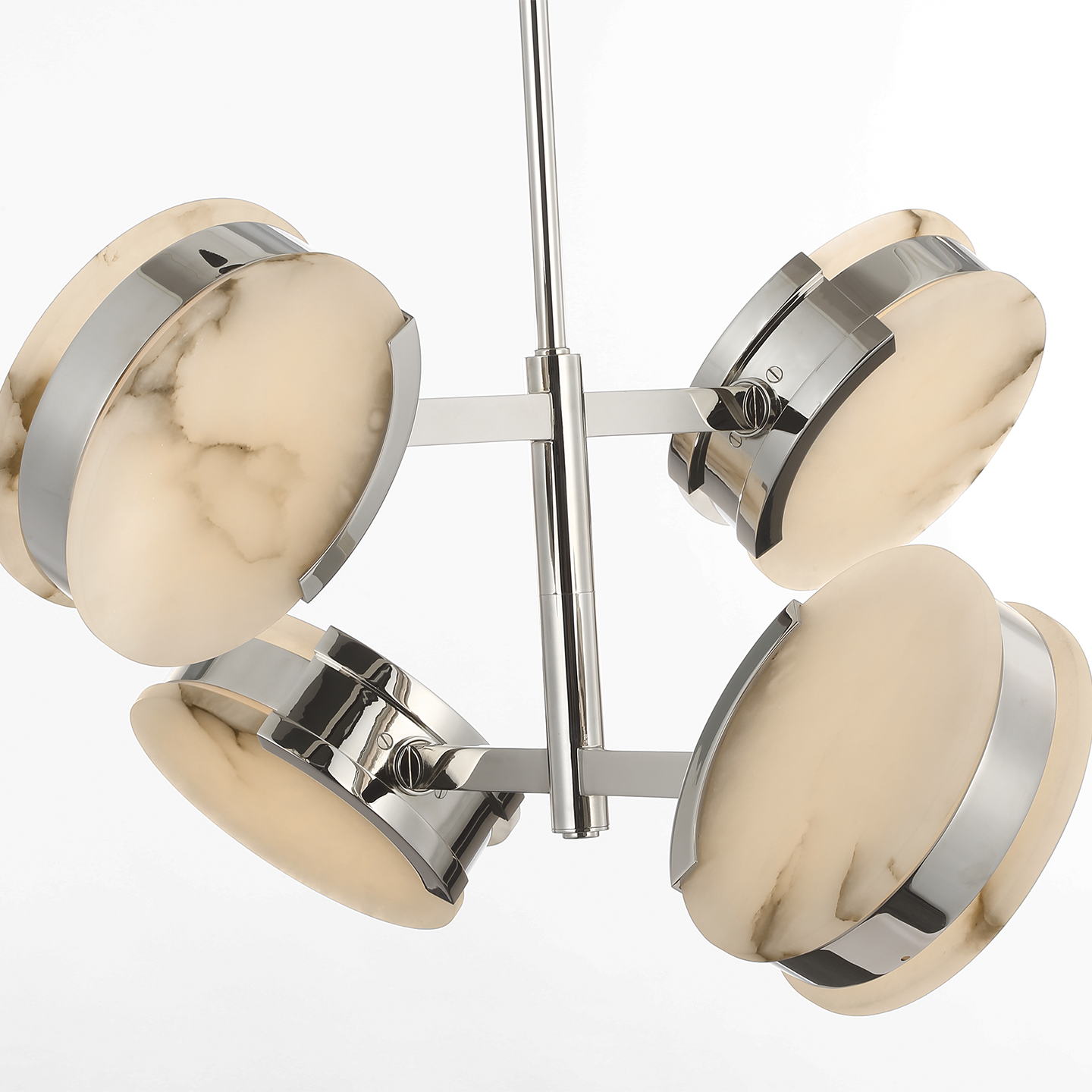 Featuring Melange 25" Multi-Positional Semi-Flush Chandelier Polished Nickel by Visual Comfort at Amethyst Home. Elevate your space with our Melange 25" Multi-Positional Semi-Flush Chandelier in Polished Nickel. Impeccably crafted, this chandelier exudes sophistication and refinement. Its multi-positional design allows for versatile lighting, while the polished nickel finish adds a to. Amethyst Home provides interior design, new construction, custom furniture, and area rugs in the Miami metro area