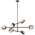 Featuring Melange 48" Multi-Positional Chandelier Bronze by Visual Comfort at Amethyst Home. Illuminate your space with the elegance and sophistication of the Melange Chandelier. Featuring a multi-positional design, this chandelier adds a touch of luxury to any room. Crafted with a bronze finish, it exudes a world of art and fashion. Elevate your home decor with this tasteful an. Amethyst Home provides interior design, new construction, custom furniture, and area rugs in the Kansas City metro area