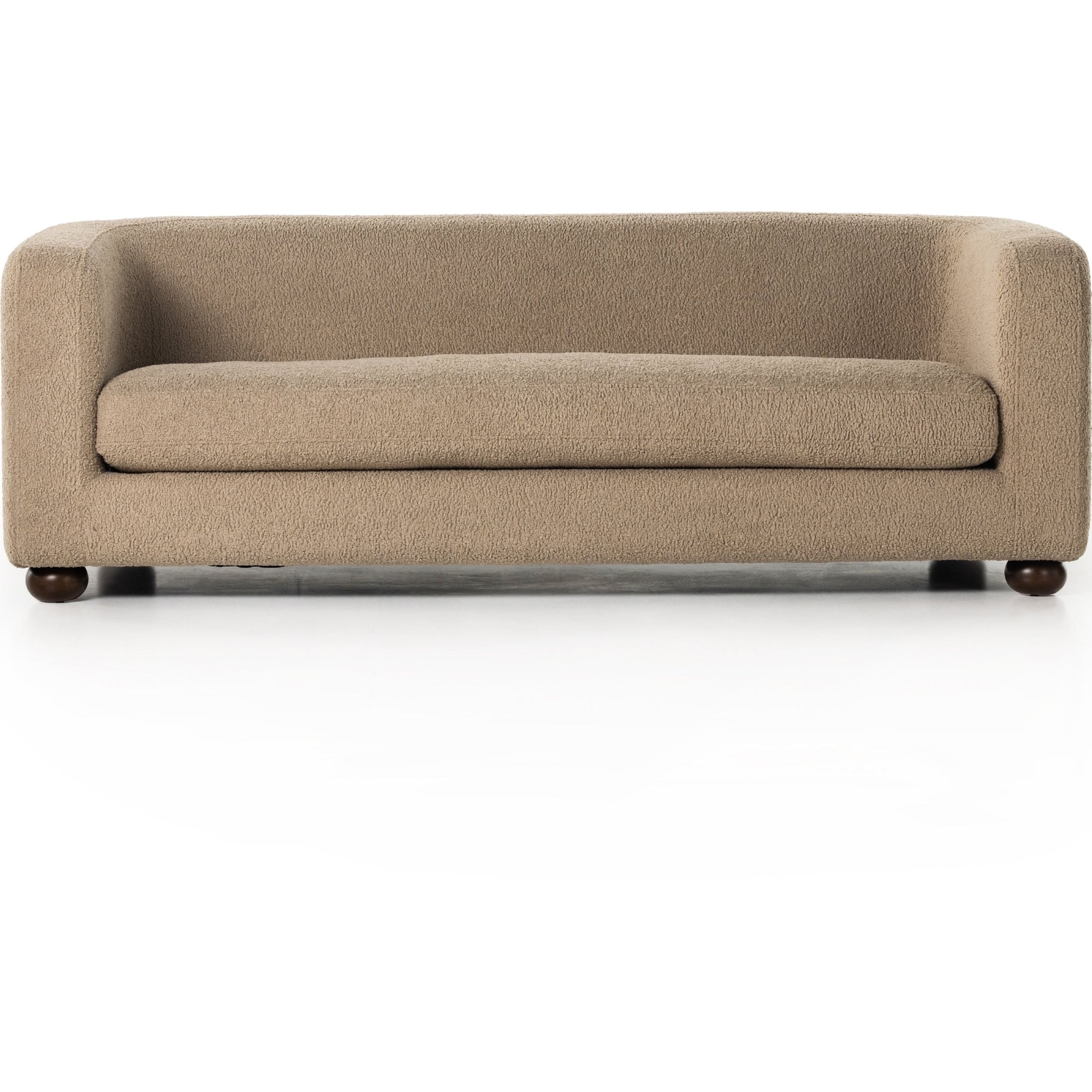 Melanie Sheepskin Camel Sofa  Four Hands
