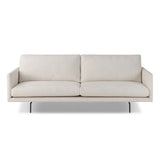 Featuring Melle Omari Natural Sofa by Four Hands at Amethyst Home. A minimalist form to redefine contemporary seating. Made from light, neutral high-performance with a slim profile, expert tailoring and plush cushions for comfort. Sleek metal legs and compact sizing make this piece a versatile anchor for smaller living spaces. Performance fabrics are specially created to withstand. Amethyst Home provides interior design, new construction, custom furniture, and area rugs in the Calabasas metro area