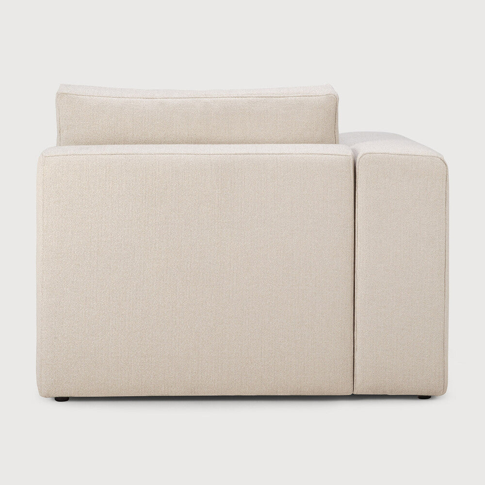 Featuring Mellow Off White Modular Sofa by Ethnicraft at Amethyst Home. Comfort ideals form the basis of the Mellow. With clean and classic
lines, paired with subtle seam detailing, the Mellow is the welcoming
anchor to a liveable lounge space. Choose and place configurable pieces together for a personalised sofa to suit your needs.Adjustable Feet : NoBackrest Density : 30 kg/m³Co. Amethyst Home provides interior design, new construction, custom furniture, and area rugs in the San Diego metro area