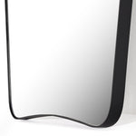 Featuring Merona Iron Matte Black Mantel Mirror by Four Hands at Amethyst Home. A swooped silhouette creates rounded corners while maintaining a sleek overall look.Overall Dimensions: 39.00"w x 2.00"d x 44.00"hWeight : 66.40 lbsMaterials : Iron, Mirror, Engineered Hardwood. Amethyst Home provides interior design, new construction, custom furniture, and area rugs in the Kansas City metro area