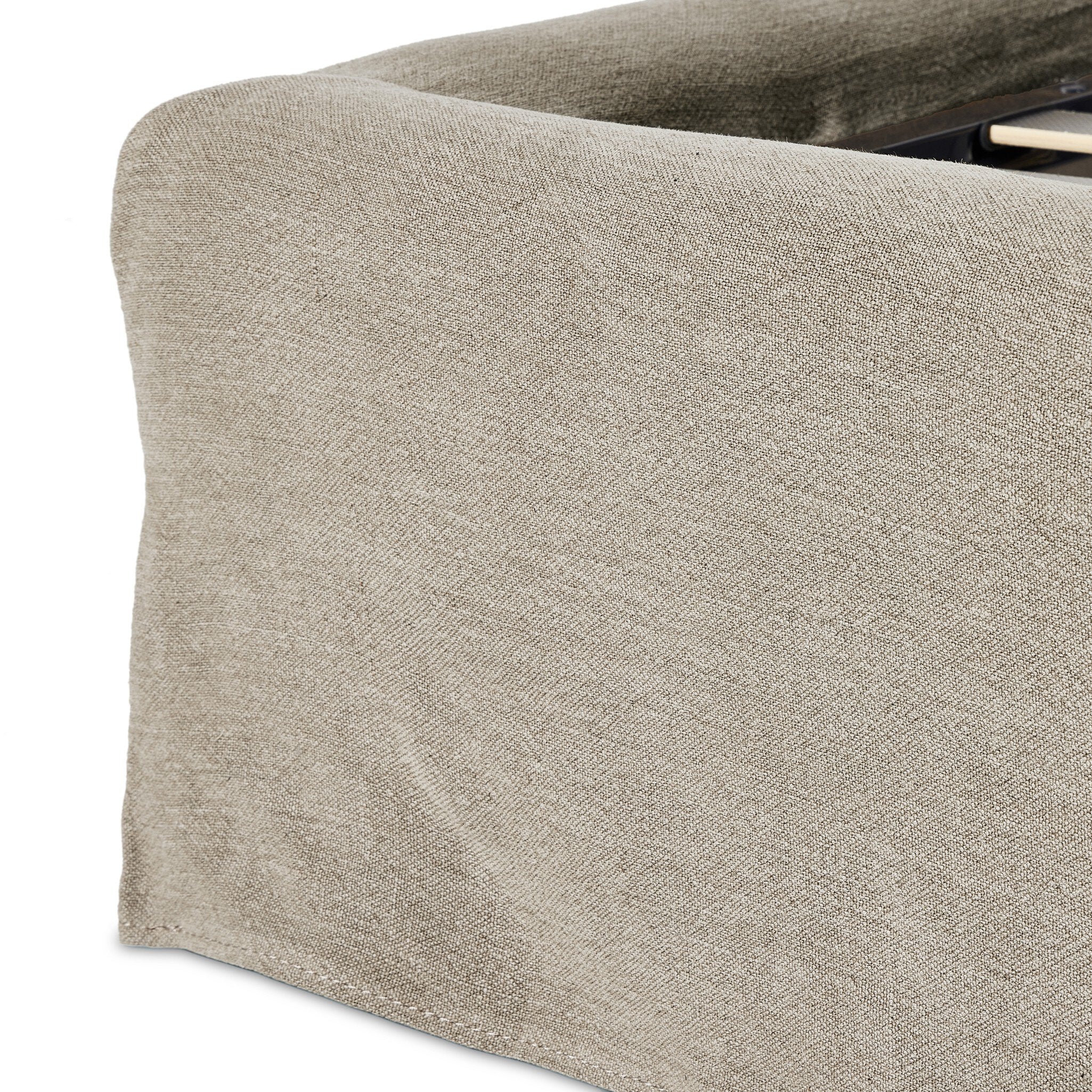 Featuring Meryl Broadway Stone Slipcover Bed by Four Hands at Amethyst Home. Inspired by the curved silhouette of the camel-back sofa, this classic shape is updated with the casual look of a slipcover. Slipcovered styles are fully removable and machine-washable for easy care.KingOverall Dimensions: 86.50"w x 89.00"d x 52.50"hWeight: 217.59 lbsQueenOverall Dimensions: 70.00"w x 89. Amethyst Home provides interior design, new construction, custom furniture, and area rugs in the Scottsdale metro area
