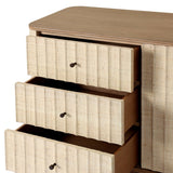 Meyer Media Console - Natural Fleck Raffia | shipping 10/10/2026