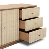 Meyer Media Console - Natural Fleck Raffia | shipping 10/10/2026