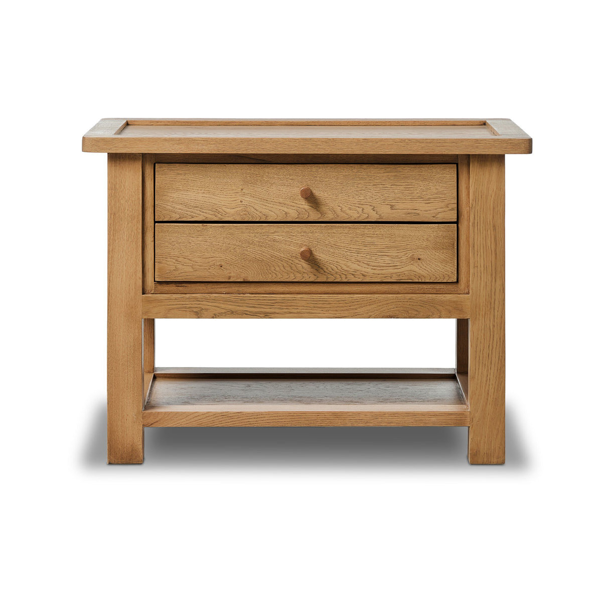 Millbrook Natural Light Oak Veneer Nightstand | ready to ship!