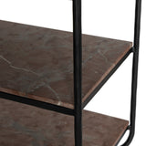 Monroe Bookshelf - Textured Smoke and Russet - Aged Hammered Iron | shipping 12/25/2026