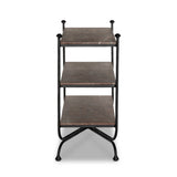 Monroe Bookshelf - Textured Smoke and Russet - Aged Hammered Iron | shipping 12/25/2026