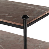 Monroe Bookshelf - Textured Smoke and Russet - Aged Hammered Iron | shipping 12/25/2026