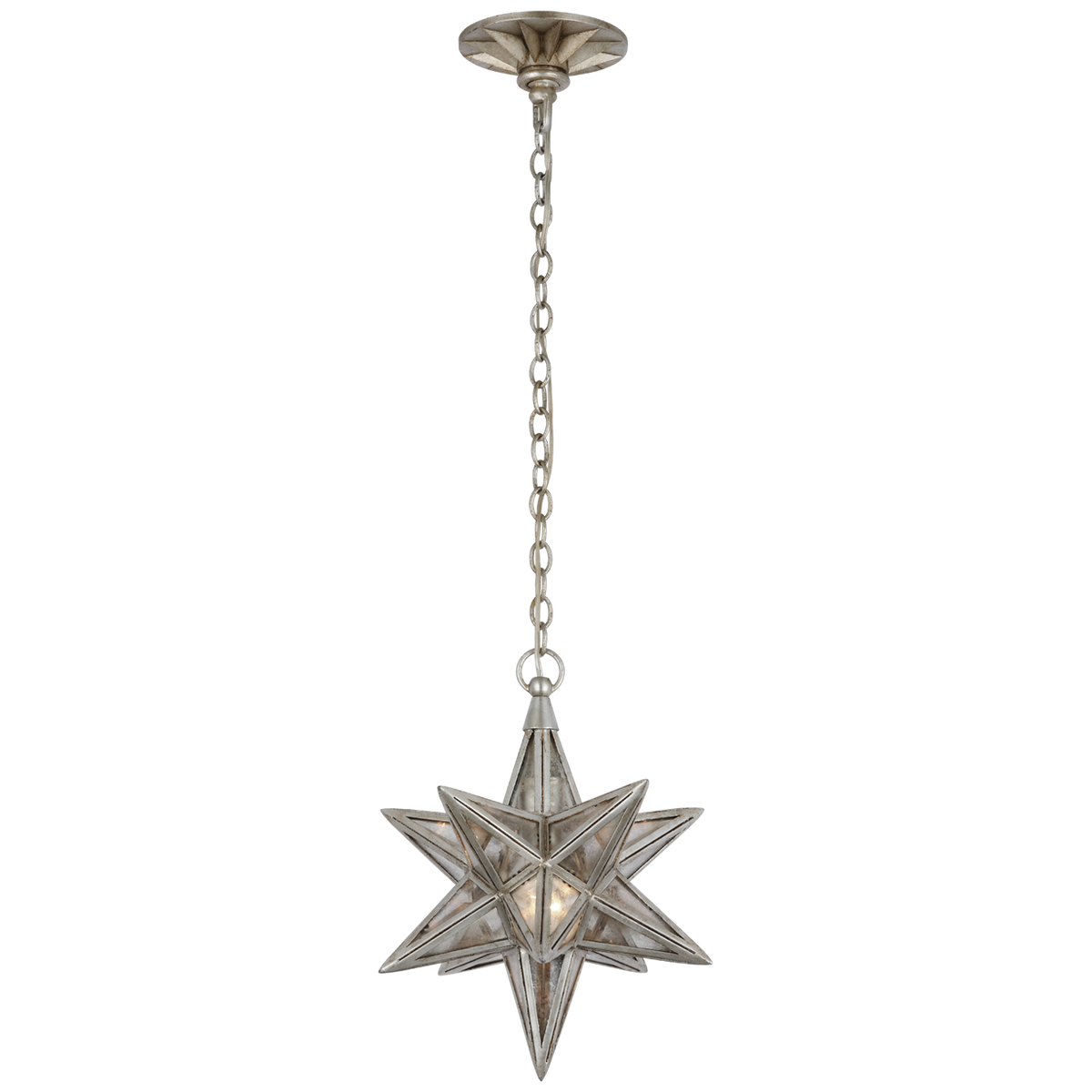 Moravian Small Star Lantern Burnished Silver Leaf | shipping 11/30/2025