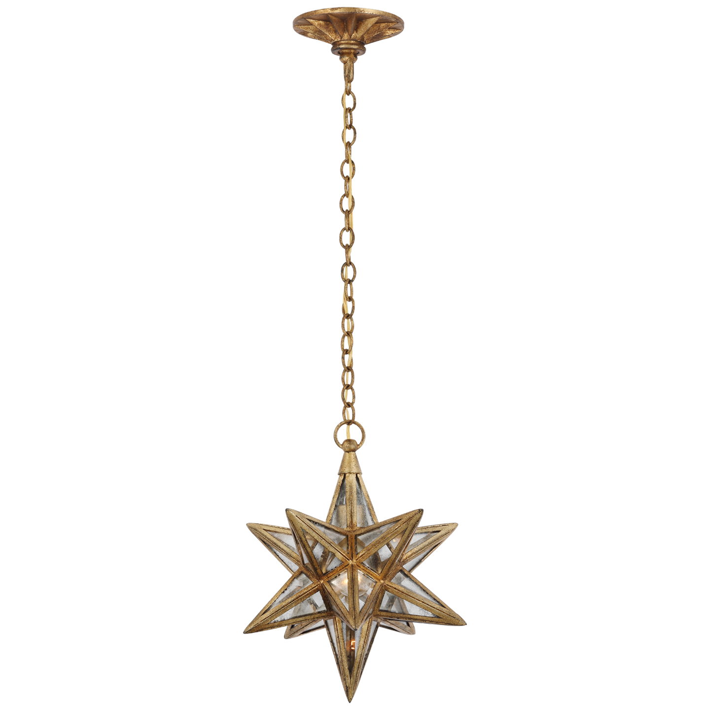 Featuring Moravian Small Star Lantern Gilded Iron by Visual Comfort at Amethyst Home. The Chapman & Myers Moravian Star reinterprets the classic multi-pointed star in antiqued mirror glass and metal, available in multiple finishes. Styled as a single lantern or combined to create a starry statement piece, the geometric lighting will lend a jewelry-like accent to modern interiors.
Ove. Amethyst Home provides interior design, new construction, custom furniture, and area rugs in the Boston metro area