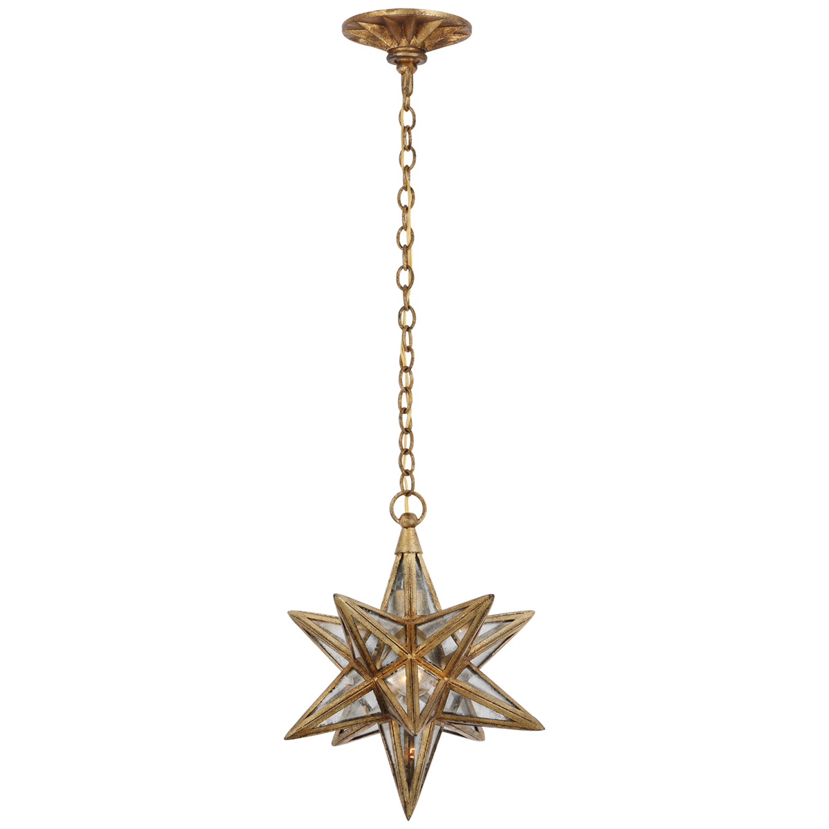 Moravian Small Star Lantern Gilded Iron | ready to ship!