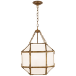 Featuring Morris Small Lantern Gilded Iron by Visual Comfort at Amethyst Home. The Morris by Suzanne Kasler adds refined charm to any style of kitchen or entryway. Clear or white glass panes adorn the geometric frame in antique zinc, polished nickel or gilded iron, allowing for brighter or more diffused illumination.
Overall Dimensions: 13.5" L x 13.5" W x 21.5" HWeight: 14 lbs.. Amethyst Home provides interior design, new construction, custom furniture, and area rugs in the Dallas metro area