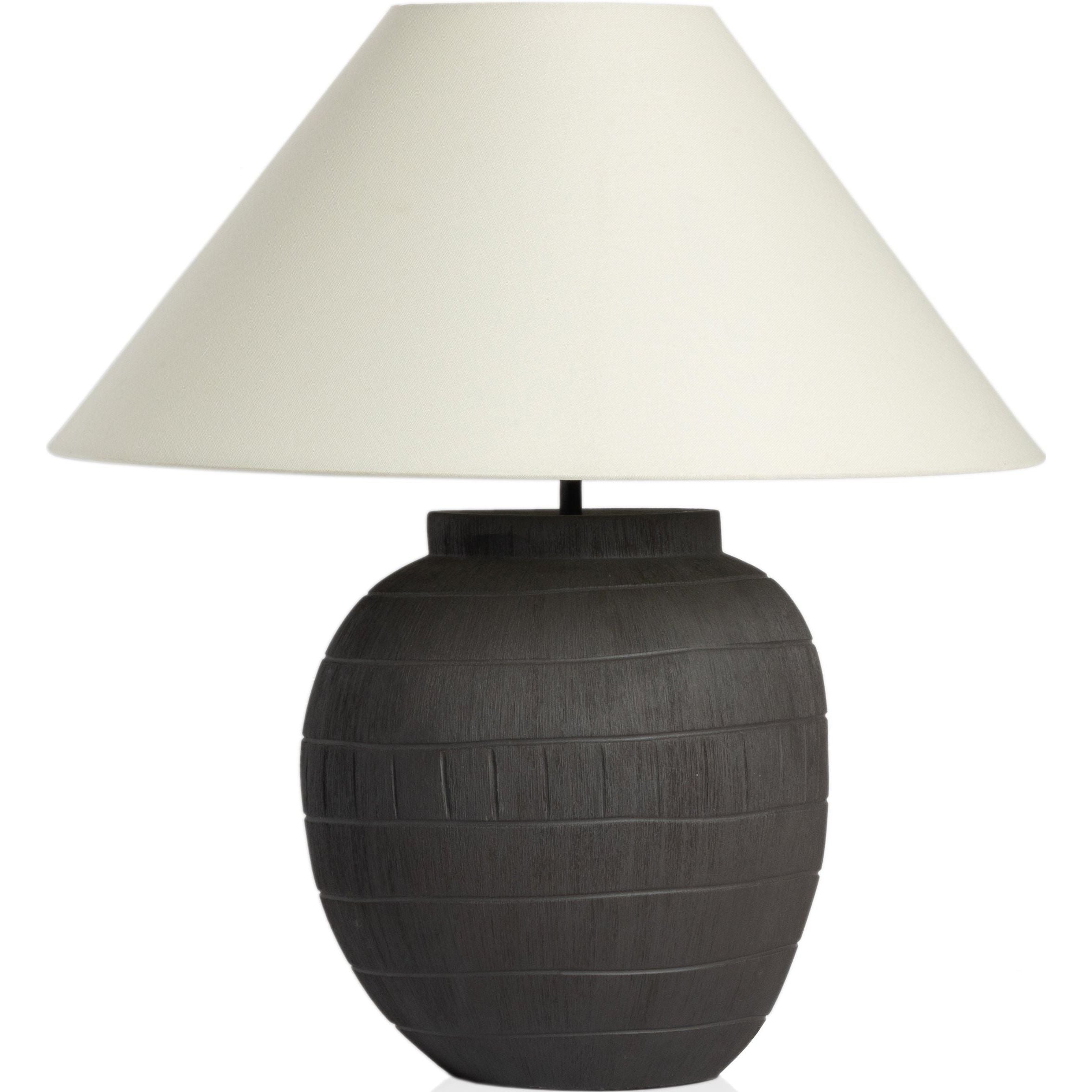 Muji Ivory Linen Table Lamp  Four Hands