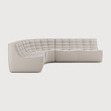 Featuring N701 Beige 90° Round Left Corner Modular Sofa Set by Ethnicraft at Amethyst Home. The N701 sofa is an inviting design that oozes comfort and relaxation. By combining the different modules and sizes, you have unlimited possibilities when it comes to creating your own unique setting. Designed by Jacques Deneef, it’s available in multiple colours and materials, with pre-con. Amethyst Home provides interior design, new construction, custom furniture, and area rugs in the San Diego metro area