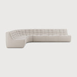 Featuring N701 Beige 90° Round Left Corner Modular Sofa Set by Ethnicraft at Amethyst Home. The N701 sofa is an inviting design that oozes comfort and relaxation. By combining the different modules and sizes, you have unlimited possibilities when it comes to creating your own unique setting. Designed by Jacques Deneef, it’s available in multiple colours and materials, with pre-configu. Amethyst Home provides interior design, new construction, custom furniture, and area rugs in the Tampa metro area