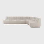 Featuring N701 Beige 90° Round Corner Right Modular Sofa Set by Ethnicraft at Amethyst Home. The N701 sofa is an inviting design that oozes comfort and relaxation. By combining the different modules and sizes, you have unlimited possibilities when it comes to creating your own unique setting. Designed by Jacques Deneef, it’s available in multiple colours and materials, with pre-co. Amethyst Home provides interior design, new construction, custom furniture, and area rugs in the Calabasas metro area