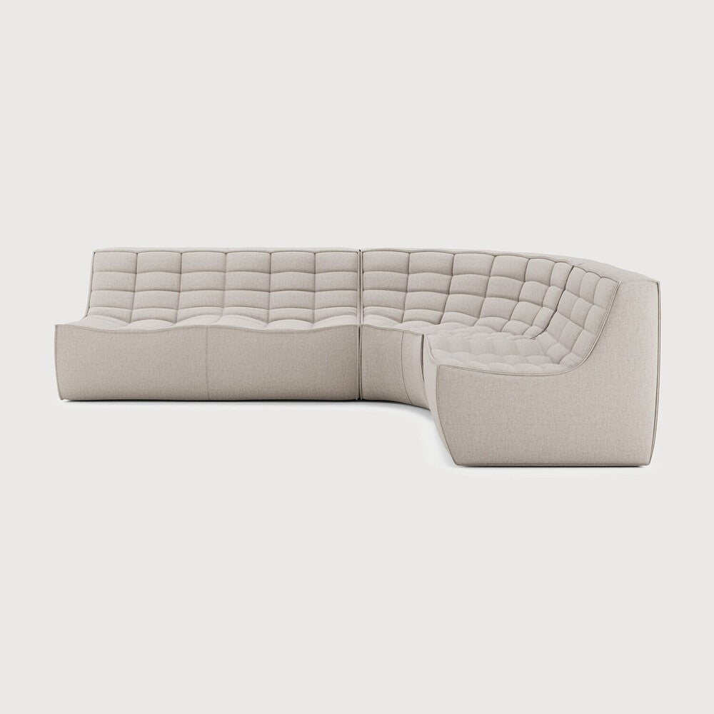 Featuring N701 Beige 90° Round Corner Right Modular Sofa Set by Ethnicraft at Amethyst Home. The N701 sofa is an inviting design that oozes comfort and relaxation. By combining the different modules and sizes, you have unlimited possibilities when it comes to creating your own unique setting. Designed by Jacques Deneef, it’s available in multiple colours and materials, with pre-co. Amethyst Home provides interior design, new construction, custom furniture, and area rugs in the Park City metro area