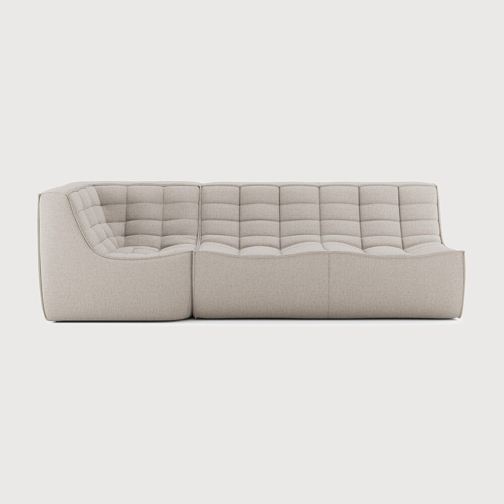 N701 Beige 90° Square Left Corner Modular Sofa Set | ready to ship!