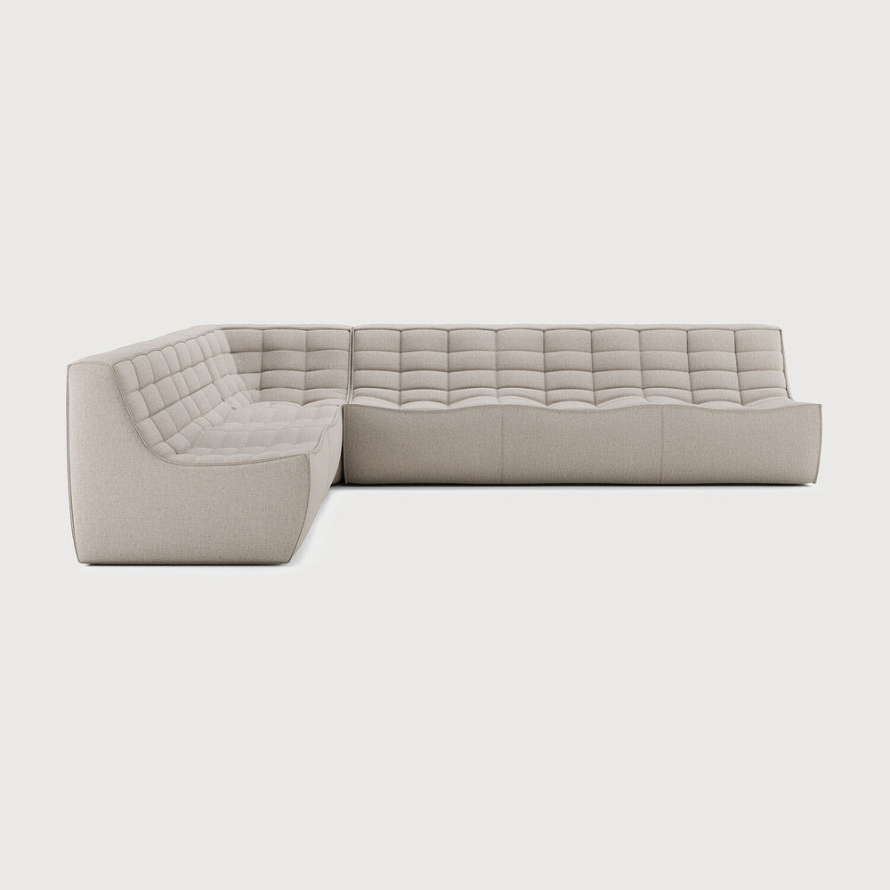 N701 Beige 90° Square Left Corner Modular Sofa Set | ready to ship!