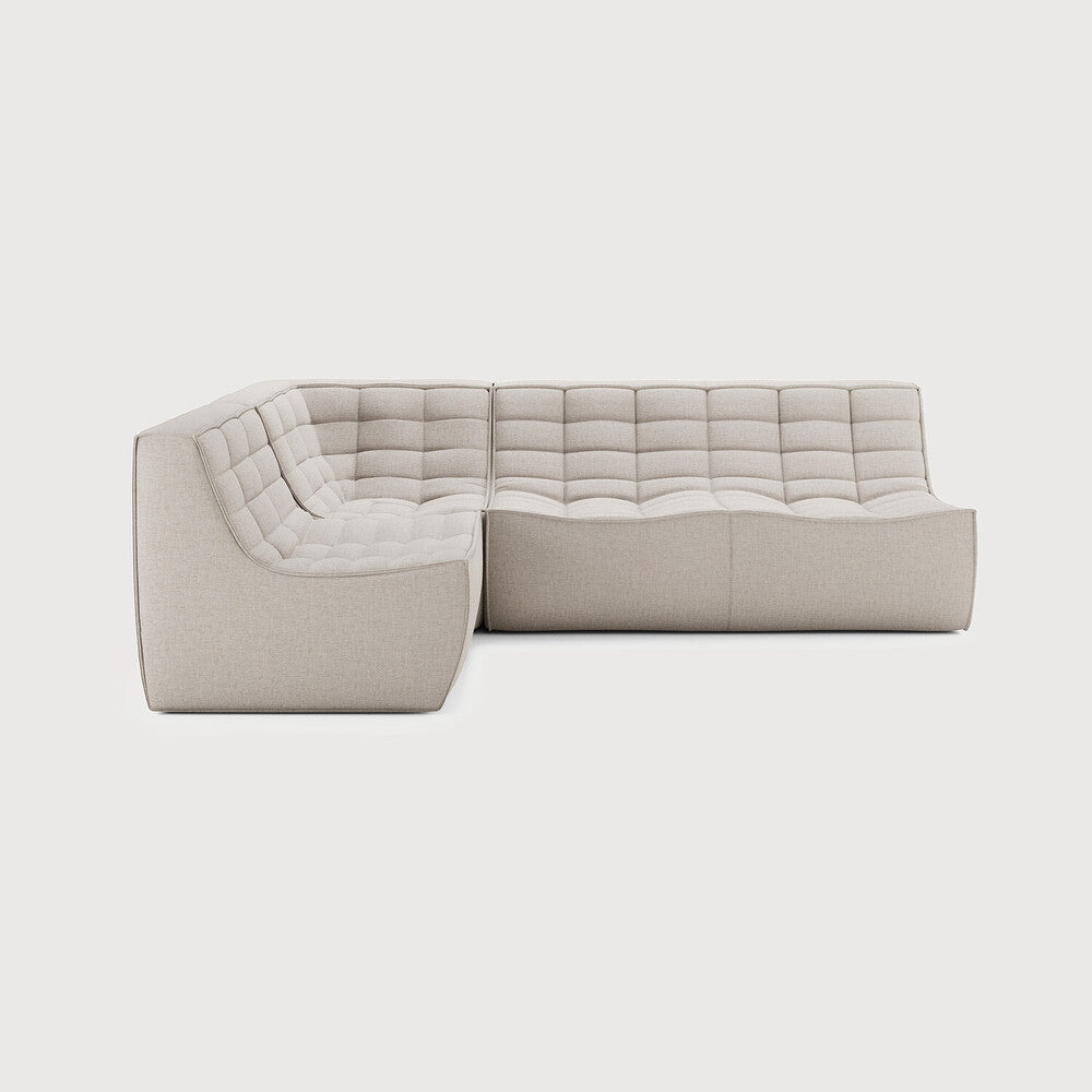 N701 Beige 90° Square Left Corner Modular Sofa Set | ready to ship!