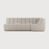 Featuring N701 Beige 90° Square Corner Right Modular Sofa Set by Ethnicraft at Amethyst Home. The N701 sofa is an inviting design that oozes comfort and relaxation. By combining the different modules and sizes, you have unlimited possibilities when it comes to creating your own unique setting. Designed by Jacques Deneef, it’s available in multiple colours and materials, with pre-conf. Amethyst Home provides interior design, new construction, custom furniture, and area rugs in the Austin metro area