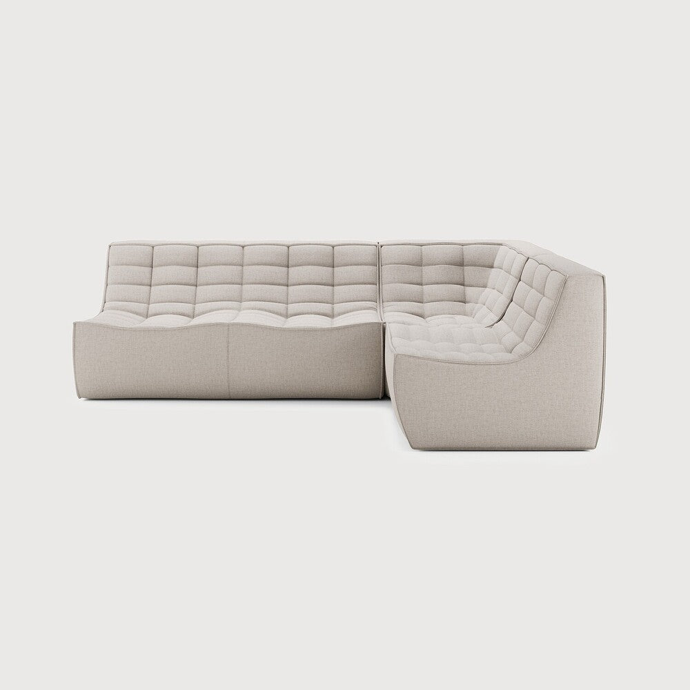 N701 Beige 90° Square Corner Right Modular Sofa Set | ready to ship!