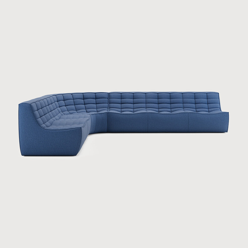 N701 Blue 90° Round Left Corner Modular Sofa Set | ready to ship!