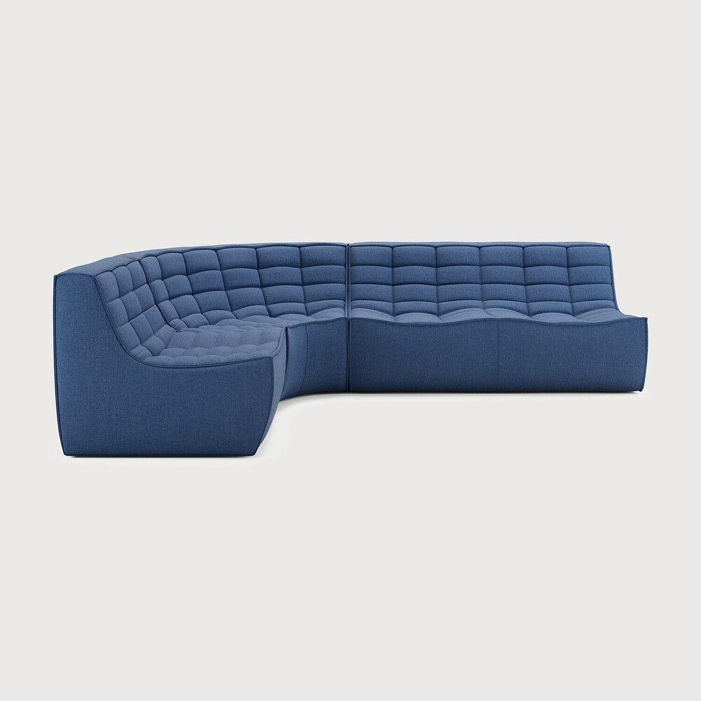 N701 Blue 90° Round Left Corner Modular Sofa Set | ready to ship!