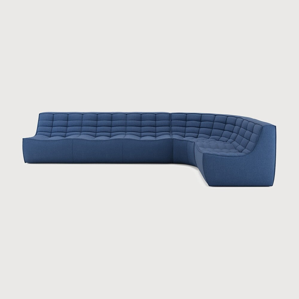 Featuring N701 Blue 90° Round Corner Right Modular Sofa Set by Ethnicraft at Amethyst Home. The N701 sofa is an inviting design that oozes comfort and relaxation. By combining the different modules and sizes, you have unlimited possibilities when it comes to creating your own unique setting. Designed by Jacques Deneef, it’s available in multiple colours and materials, with pr. Amethyst Home provides interior design, new construction, custom furniture, and area rugs in the Salt Lake City metro area