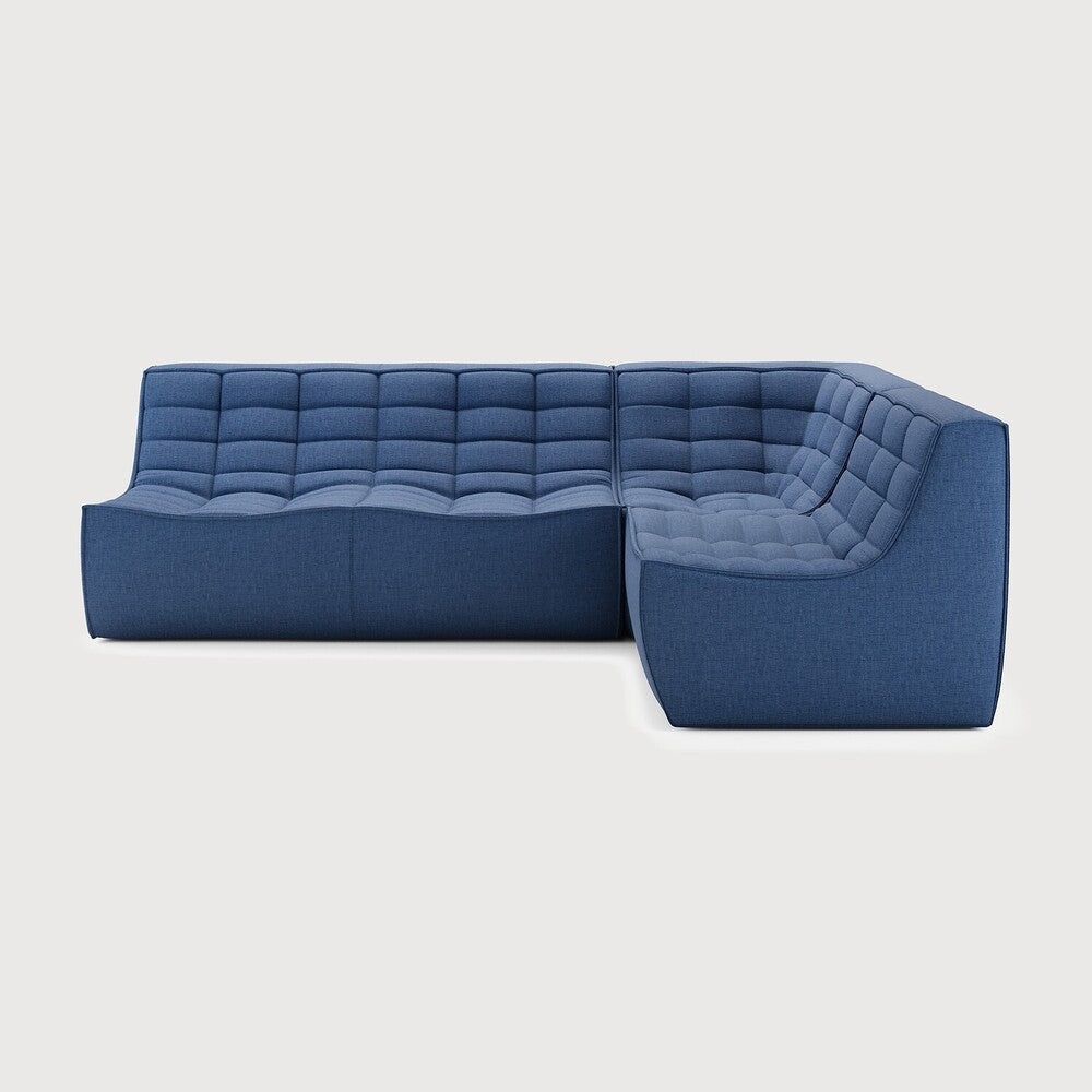 N701 Blue 90° Square Corner Right Modular Sofa Set | ready to ship!