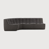 Featuring N701 Dark Grey 90° Round Left Corner Modular Sofa Set by Ethnicraft at Amethyst Home. The N701 sofa is an inviting design that oozes comfort and relaxation. By combining the different modules and sizes, you have unlimited possibilities when it comes to creating your own unique setting. Designed by Jacques Deneef, it’s available in multiple colours and materials, with pre-co. Amethyst Home provides interior design, new construction, custom furniture, and area rugs in the Dallas metro area