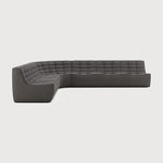 Featuring N701 Dark Grey 90° Round Left Corner Modular Sofa Set by Ethnicraft at Amethyst Home. The N701 sofa is an inviting design that oozes comfort and relaxation. By combining the different modules and sizes, you have unlimited possibilities when it comes to creating your own unique setting. Designed by Jacques Deneef, it’s available in multiple colours and materials, with pre-c. Amethyst Home provides interior design, new construction, custom furniture, and area rugs in the Houston metro area
