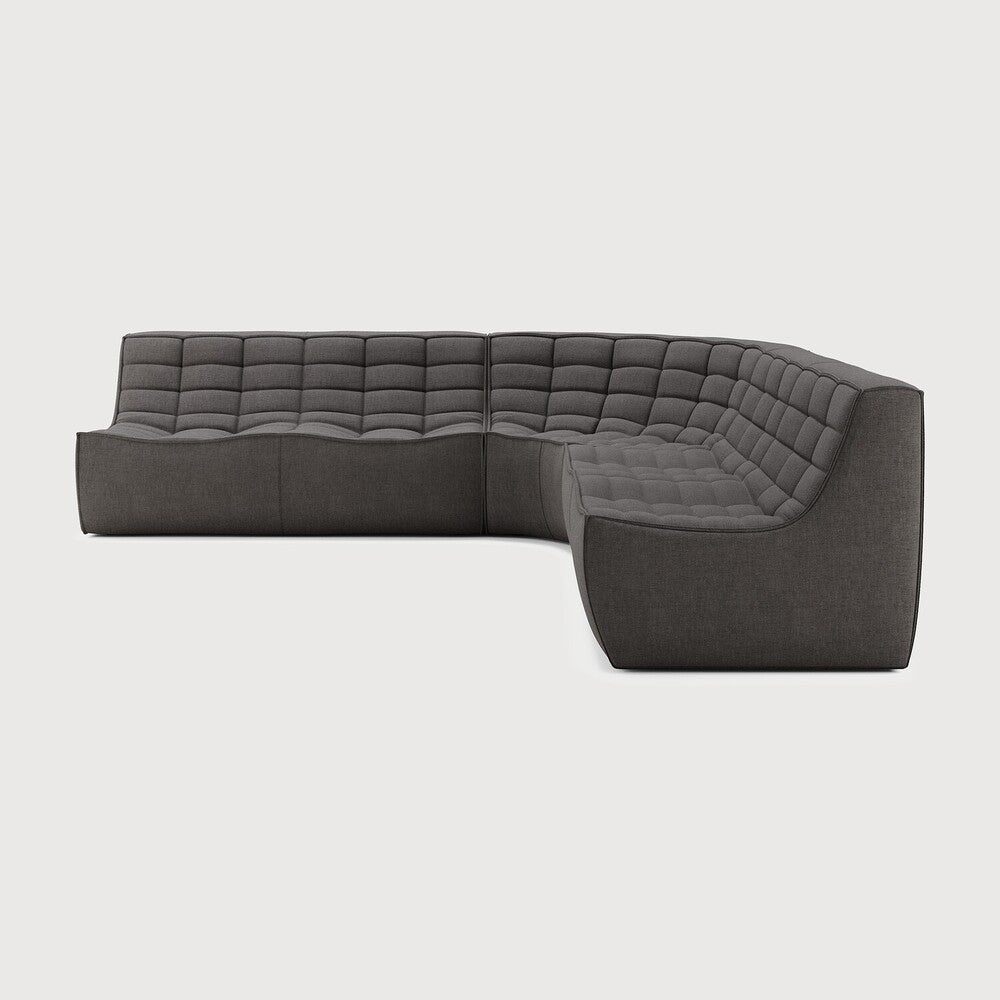 Featuring N701 Dark Grey 90° Round Corner Right Modular Sofa Set by Ethnicraft at Amethyst Home. The N701 sofa is an inviting design that oozes comfort and relaxation. By combining the different modules and sizes, you have unlimited possibilities when it comes to creating your own unique setting. Designed by Jacques Deneef, it’s available in multiple colours and materials, with pr. Amethyst Home provides interior design, new construction, custom furniture, and area rugs in the Park City metro area