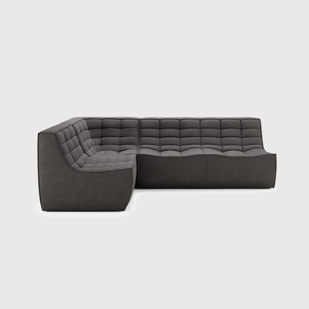 N701 Dark Grey 90° Square Left Corner Modular Sofa Set | ready to ship!