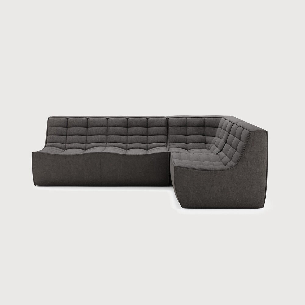 N701 Dark Grey 90° Square Corner Right Modular Sofa Set | ready to ship!